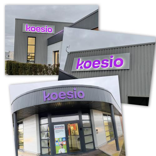 Enseignes lumineuses Desk devenu groupe koesio