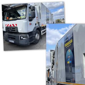 Habillage camion ordure ménagère Evreux Portes de Normandie